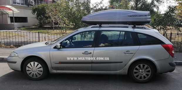 Автомобільний багажник Terra Drive 480 DS Сірий на Рено Лагуна