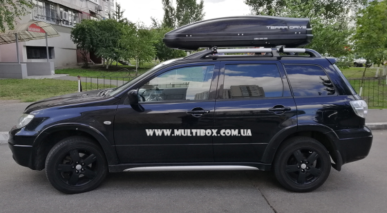 Автомобільний бокс Terra Drive 480 black DS на Мітсубісі Оутлендер