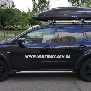 Автомобільний бокс Terra Drive 480 black DS на Мітсубісі Оутлендер