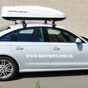 Автомобильный бокс Terra Drive 480 DS белый глянец на Audi A6