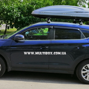 Автомобільний бокс Terra Drive 480 DS Сірий на Hyundai Tucson
