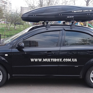 Автомобільний бокс Terra Drive 480 black DS на Chevrolet Aveo