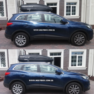 Приміряємо автомобільний бокс на дах Terra Drive 480 DS/ 440 DS на автомобіль Renault Kadjar.