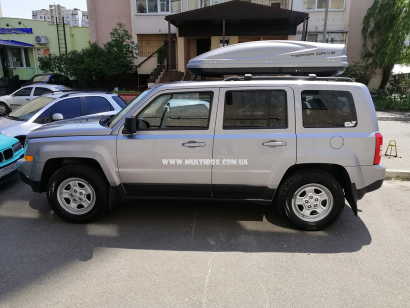 Автомобільний бокс Terra Drive 480 DS сірий на JEEP Patriot на JEEP Patriot