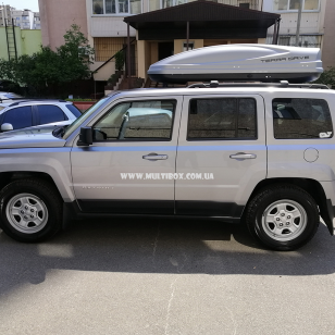 Автомобільний бокс Terra Drive 480 DS сірий на JEEP Patriot на JEEP Patriot