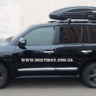 Автомобільний бокс Terra Drive 480 DS чорний глянець на Toyota Land Cruiser 200