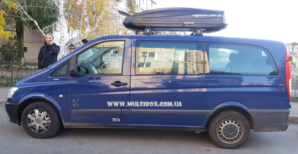 Автомобільний бокс Terra Drive 480 DS Black на авто Mercedes Benz W639 Vito / Viano