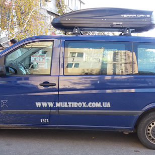 Автомобільний бокс Terra Drive 480 DS Black на авто Mercedes Benz W639 Vito / Viano