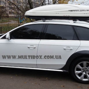 Автомобільний бокс Terra Drive 480 DS білий глянець на авто Audi A6 AllRoad