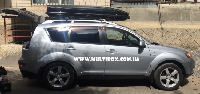 Автомобільний бокс Junior Xtreme JX450 black DS на Mitsubishi Outlander XL