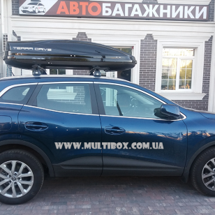 Автомобільний бокс Terra Drive 480 чорний глянець на Renault Kadjar