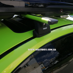 Багажник Thule WingBar EVO в штатные места для BMW 3 Series Kit 183174+TH 753+Wingbars Evo 118 и автобокс на крышу Thule Dynamic M (800) black