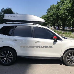 Автомобільний бокс Terra Drive 480 DS білий на Subaru Forester