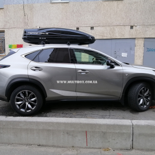 Автомобільний бокс Terra Drive 480 чорний глянцевий на Lexus NX