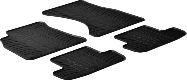 Гумові килимки Gledring для Audi A4/S4/RS4 (mkIV)(B8) / A5/S5 (mkI)(B8)(ліфтбек) 2007-2016 (GR 0240) - фото 1