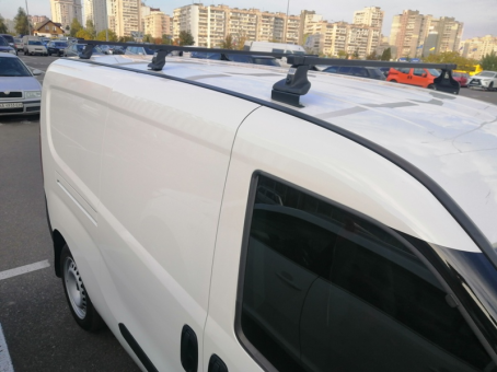 Багажник Cruz усиленный для Opel Combo L2H2 2012-2018; Fiat Doblo Maxi 2010-2022 в штатные места (3 дуги) - фото 3