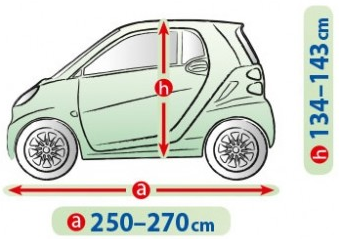 Чехол-тент для автомобиля Kegel-Blazusiak Mobile Garage S1 Hatchback Smart - фото 3
