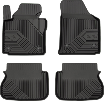 Гумові килимки Frogum №77 для Volkswagen Caddy (mkIII) 2003-2021 (1 ряд) - фото 1