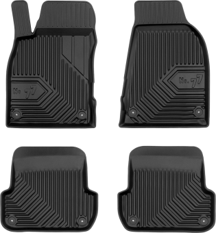 Гумові килимки Frogum №77 для Audi A4/S4/RS4 (mkIII)(B7) 2004-2008; Seat Exeo (mkI) 2008-2013 - фото 1