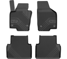 Резиновые коврики Frogum №77 для Volkswagen Sharan (mkII) 2010-2022; Seat Alhambra (mkII) 2010-2020 (1-2 ряд)