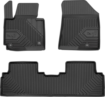 Гумові килимки Frogum №77 для Kia Carens (mkIII) 2013-2019 (1-2 ряд) - фото 1
