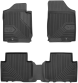 Резиновые коврики Frogum №77 для Kia Carens (mkII) 2006-2013 (1-2 ряд) - фото 1