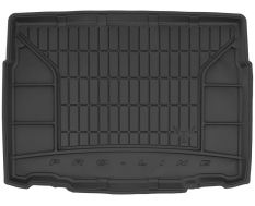 Гумовий килимок в багажник Frogum Pro-Line для Citroen C3 Aircross (mkI) 2017→ (2 ряд без регулювань)(нижній рівень)(багажник)