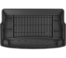 Резиновый коврик в багажник Frogum Pro-Line для Hyundai Kona (mkI) 2017-2023 (EU)(без запаски)(без органайзера)(нижний уровень)(багажник)