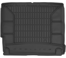 Резиновый коврик в багажник Frogum Pro-Line для Kia Carens (mkIII) 2013-2019 (7 мест)(разложенный 3 ряд)(багажник)