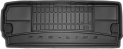 Гумовий килимок в багажник Frogum Pro-Line для Nissan Pathfinder (R51) 2004-2014 (7 місць)(розкладений 3 ряд)(багажник) - фото 1