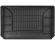 Гумовий килимок в багажник Frogum Pro-Line для Renault Captur (mkI) 2013-2019 (верхній рівень)(багажник)
