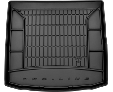 Резиновый коврик в багажник Frogum Pro-Line для Seat Leon (mkIII) 2012-2020 (универсал)(нижний уровень)(багажник)