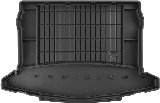 Гумовий килимок в багажник Frogum Pro-Line для Skoda Karoq (mkI) 2017&rarr; (2 ряд знімний)(з бічними нішами)(нижній рівень)(багажник) - фото 1