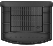 Гумовий килимок в багажник Frogum Pro-Line для Mazda 3 (mkII) 2008-2013 (хетчбек) (нижній рівень) (без Bose Sound) (з докаткою) (багажник)