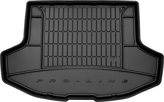 Гумовий килимок в багажник Frogum Pro-Line для Mitsubishi Lancer (mkX) 2007-2017 (хетчбек)(без сабвуфера)(з докаткою)(верхній рівень)(багажник) - фото 1