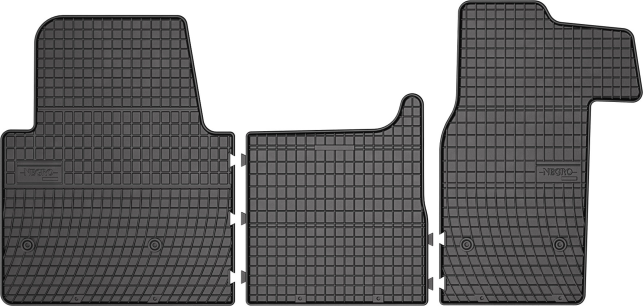 Резиновые коврики Frogum El Toro для Renault Master (mkIII) 2010&rarr;; Nissan NV400 (mkI) 2010&rarr;; Opel Movano (mkII)(B) 2010-2021 (1 ряд) - фото 1
