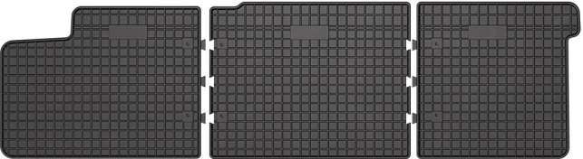 Резиновые коврики Frogum El Toro для Volkswagen Transporter (T5) 2003-2015 / (T6) 2015&rarr; (Double Cab)(2 ряд) - фото 1