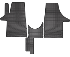 Резиновые коврики Frogum El Toro для Volkswagen Transporter (T5) 2003-2015 / (T6) 2015→