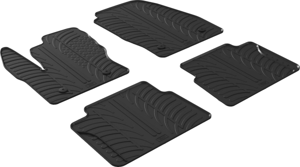 Гумові килимки Gledring для Ford Tourneo Connect (mkII) 2012-2023 (1-2 ряд) (GR 0275) - фото 1