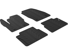 Резиновые коврики Gledring для Ford Tourneo Connect (mkII) 2012-2023 (1-2 ряд) (GR 0275)