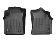 Коврики Weathertech Black для Toyota Hilux (mkVIII) 2015&rarr; (без воздуховодов на полу 1 ряда) - фото 2