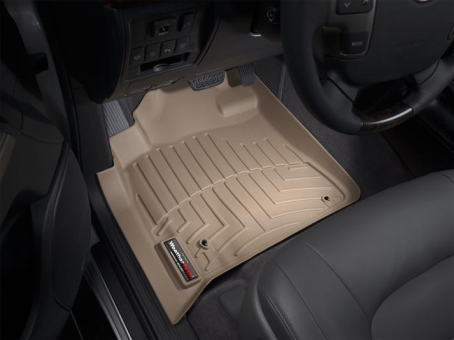 Коврики Weathertech Beige для Toyota Land Cruiser (J200) 2007-2012; Lexus LX (mkIII) 2007-2012 (4 крепежных крючка) - фото 2