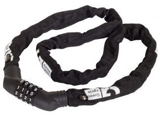 Кодовый замок цепь 5х100 см в защитном кожухе Green Cycle GCL-600C - фото 1