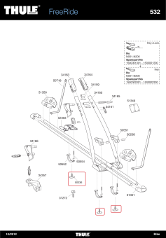T-болт (короткий), для велокреплений Thule 591, 561, 532 - фото 3