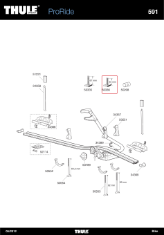 T-болт (короткий), для велокреплений Thule 591, 561, 532 - фото 4