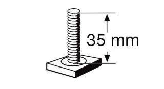 T-болт (короткий), для велокреплений Thule 591, 561, 532 - фото 2