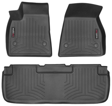 Коврики в салон WeatherTech Tesla Model S (mkI) 2014-2019 (съемные крепления) (4 крепления) - фото 1