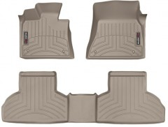 Коврики Weathertech Beige для BMW X5 (F15; F85) 2013-2018 / X6 (F16; F86) 2014-2019 (1-2 ряд) - фото 1