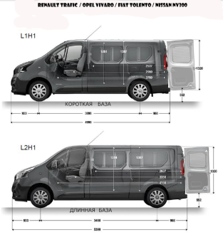 Рейлинги на крышу цельноалюминиевые Opel Vivaro, 14-18 Crown - фото 4