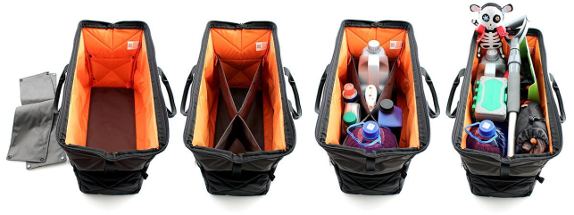 Дорожня сумка-органайзер для автомобіля ТрендБай Дампін 35, чорний/сірий - фото 8